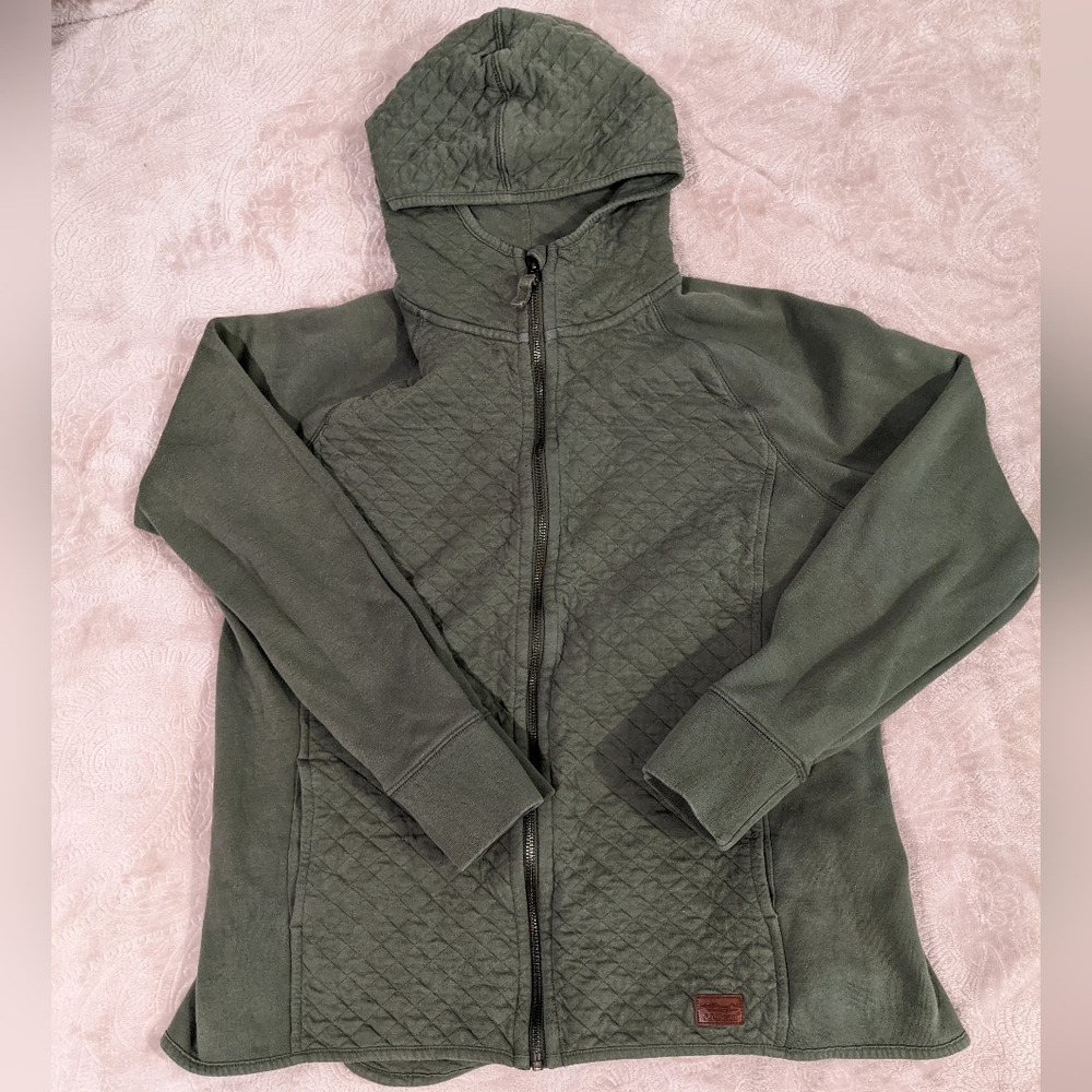 LLBean Green Hoodie Women's Size M